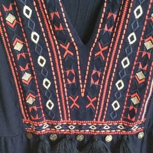 NWOT Tribal Jeans sleeveless navy tee